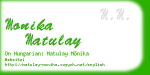 monika matulay business card